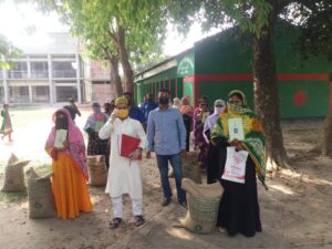 Rice distribution to Vulnerable Women